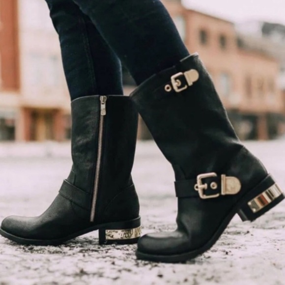 *Firm price* Vince camuto leather mid calf boots - Picture 1 of 12